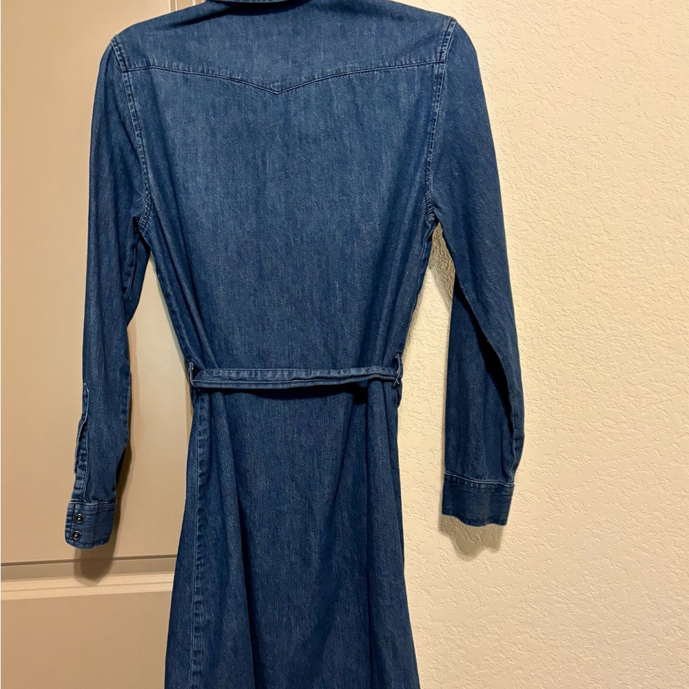 GAP Blue Long Sleeve Dress - Picture 4 of 4